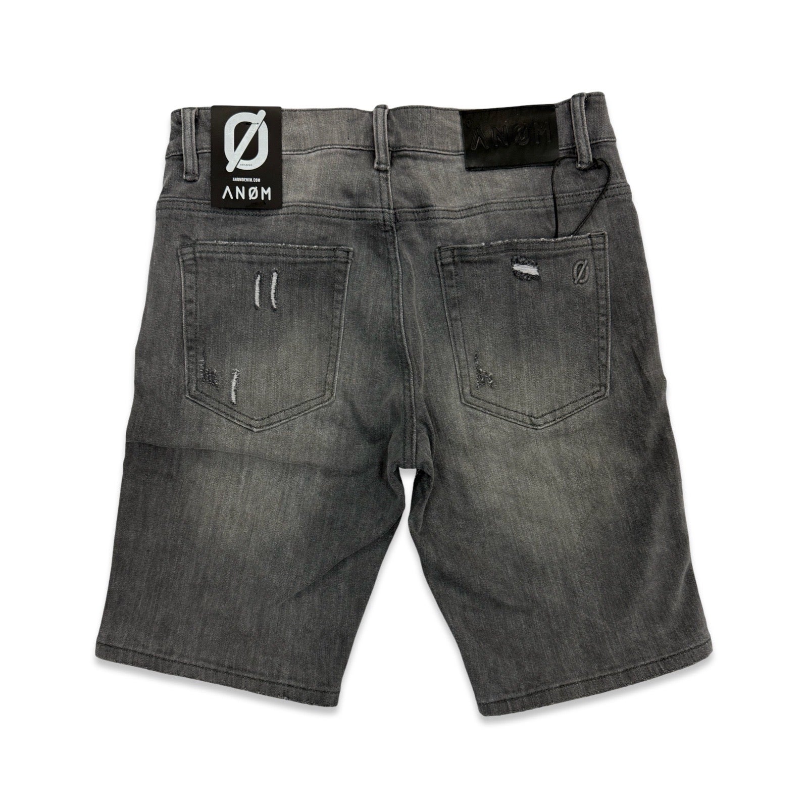 Anom “Shadow” Grey Wash Shorts - Image 2