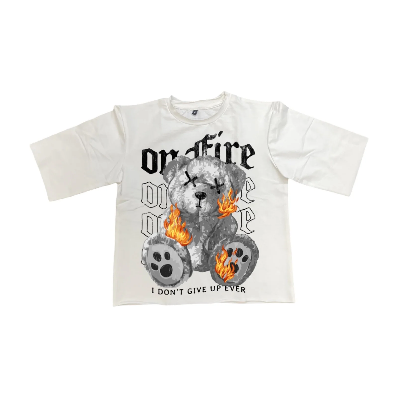 Beast Kids “On Fire” Crop Tee