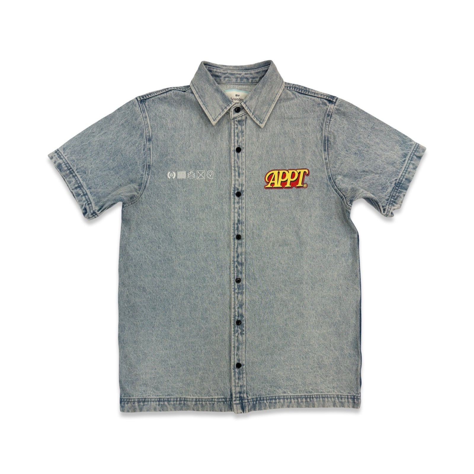 By Appt Only “Sync” Indigo Button Up