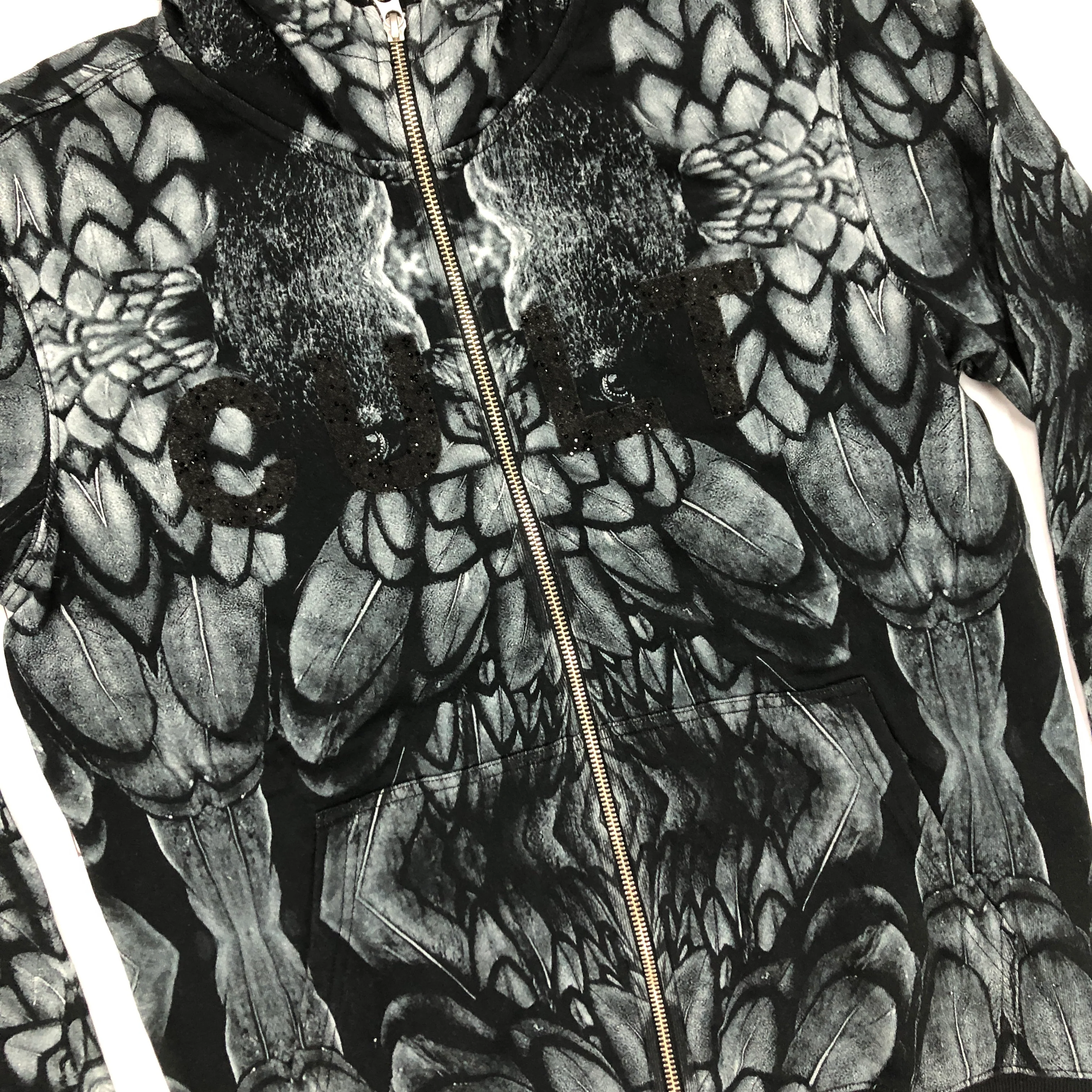 Cult Of Individuality Feather Hoodie (Black) - Image 2
