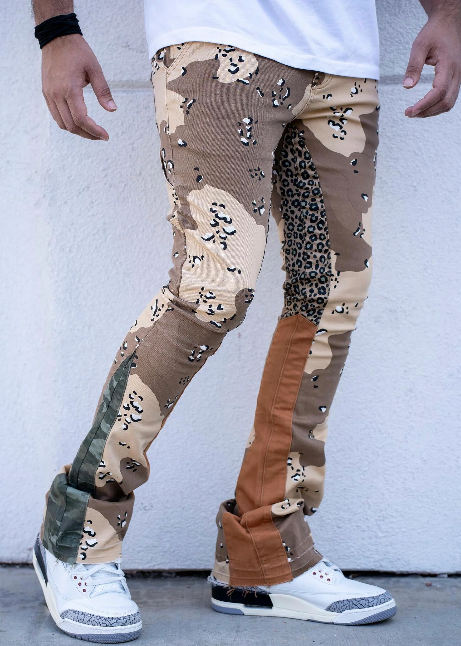 Damati Bizcocho Camo Stacked Jeans (DMT-23-007) - Image 2