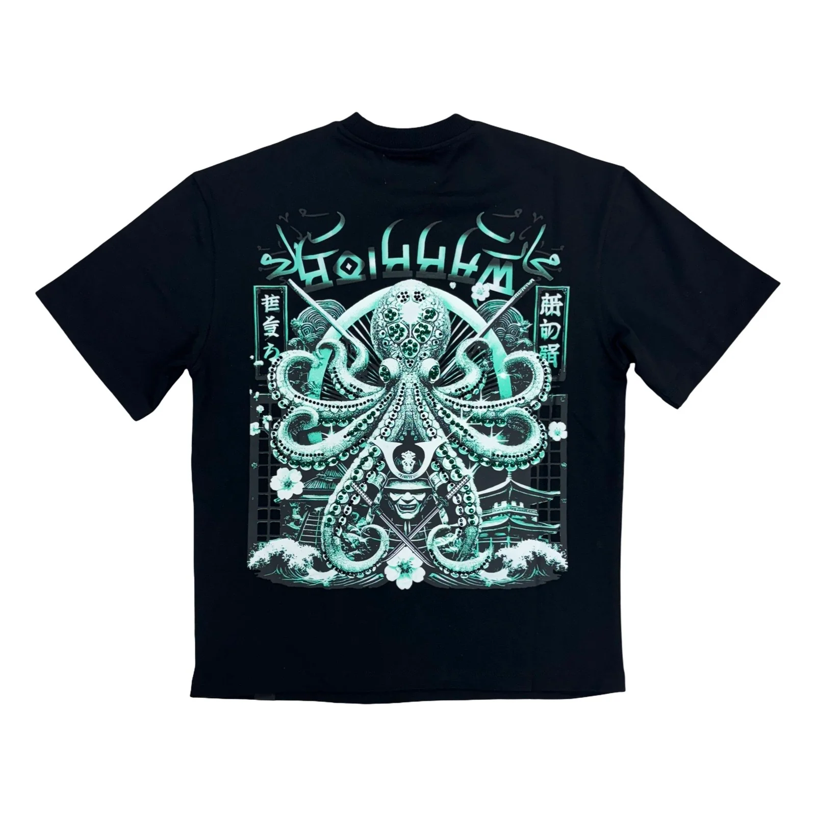 Denim City “Warriors” Black/Teal Stones Tee