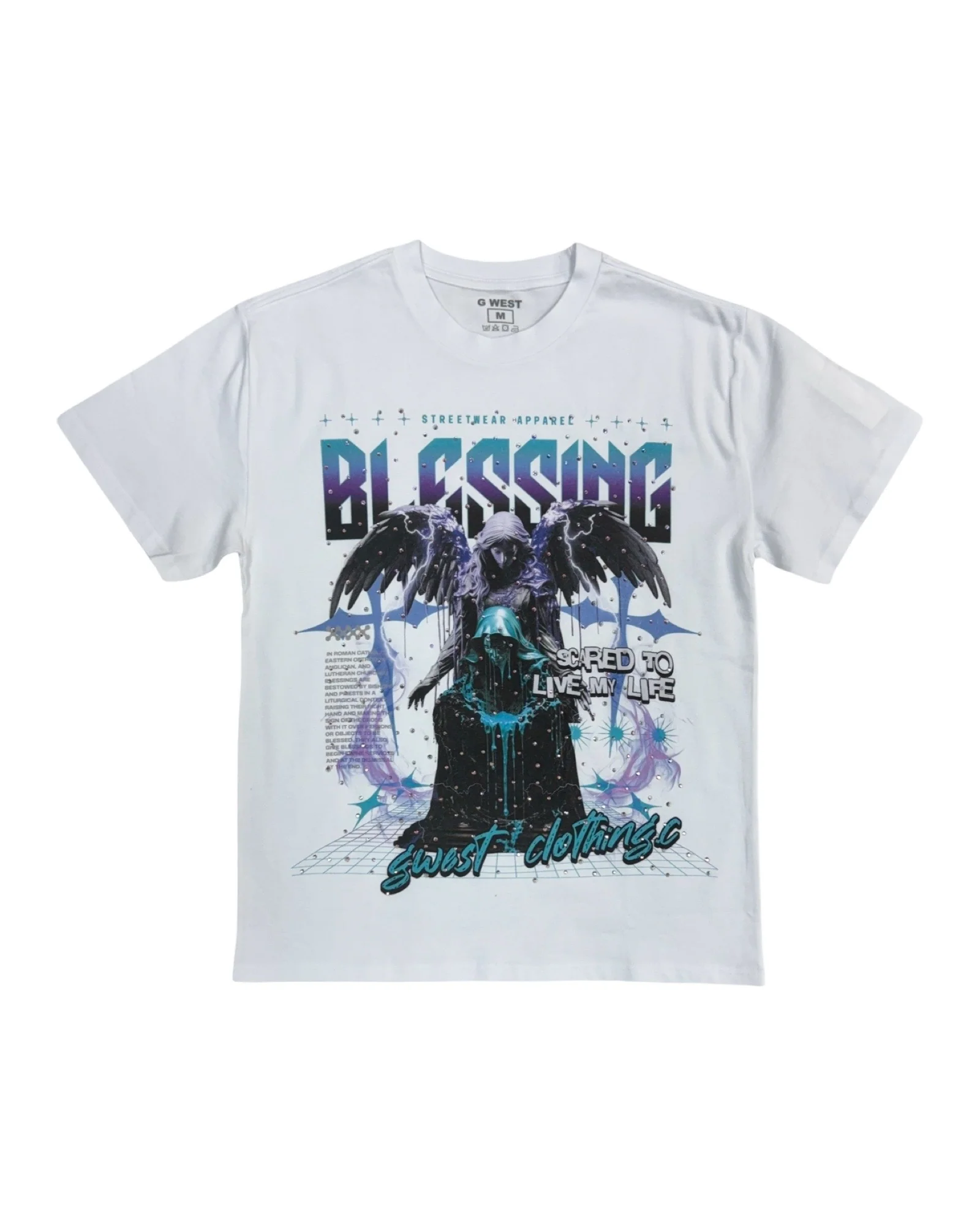 G West “Blessing” Stones White Tee