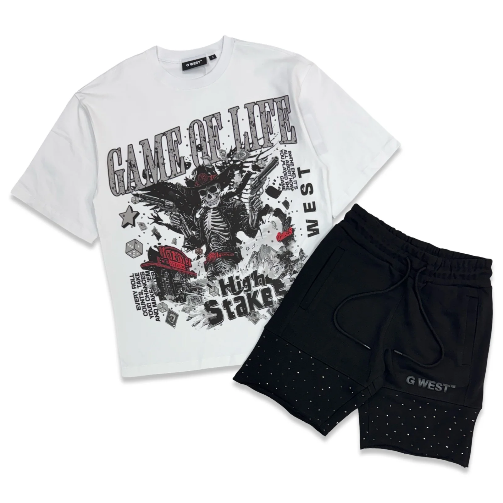 G West “High Stakes” Stones Short Set