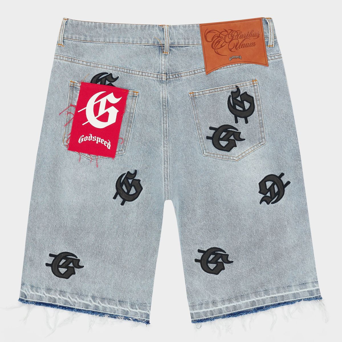 Godspeed “Infinity” Blue Denim Shorts - Image 3