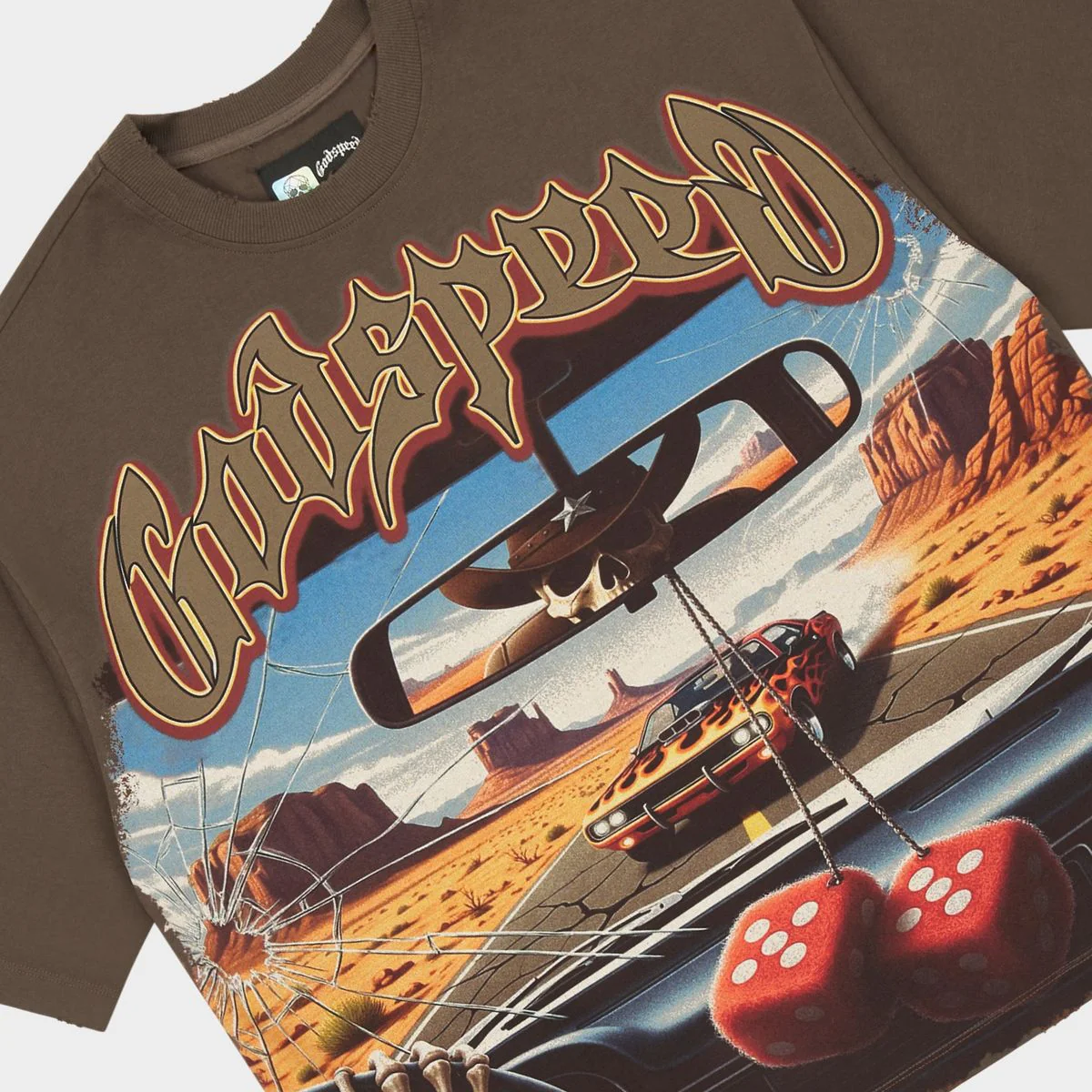 Godspeed “On The Run II” Brown Tee - Image 2