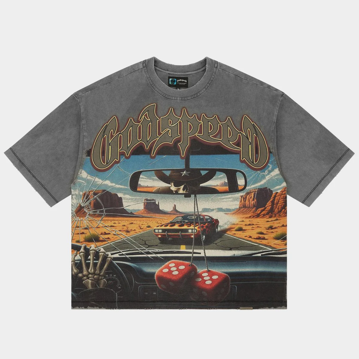 Godspeed “On The Run II” Grey Tee