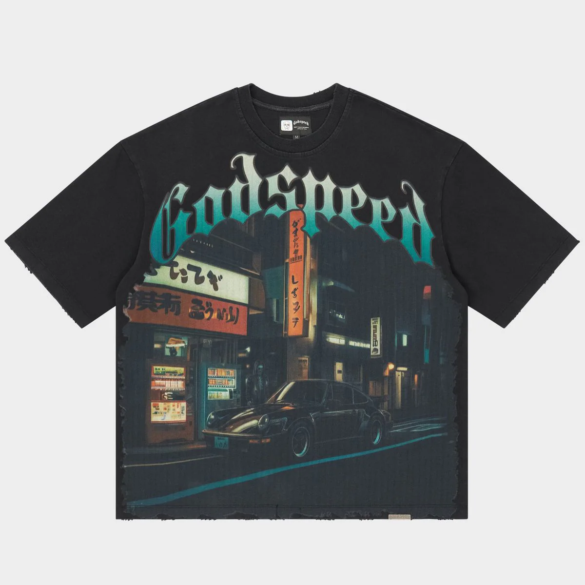 Godspeed “Pit Stop Tokyo” Black Tee