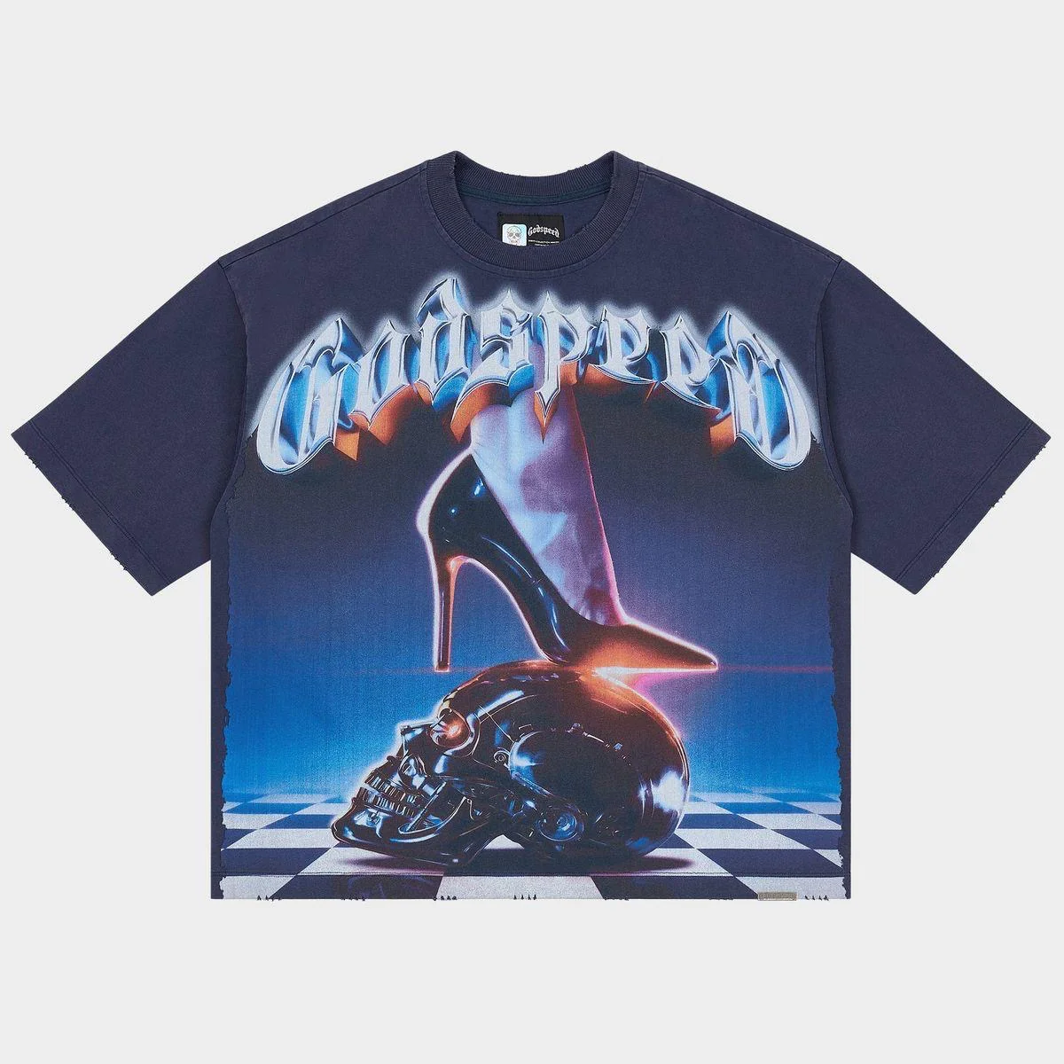 Godspeed “Queen’s Gambit” Navy Tee