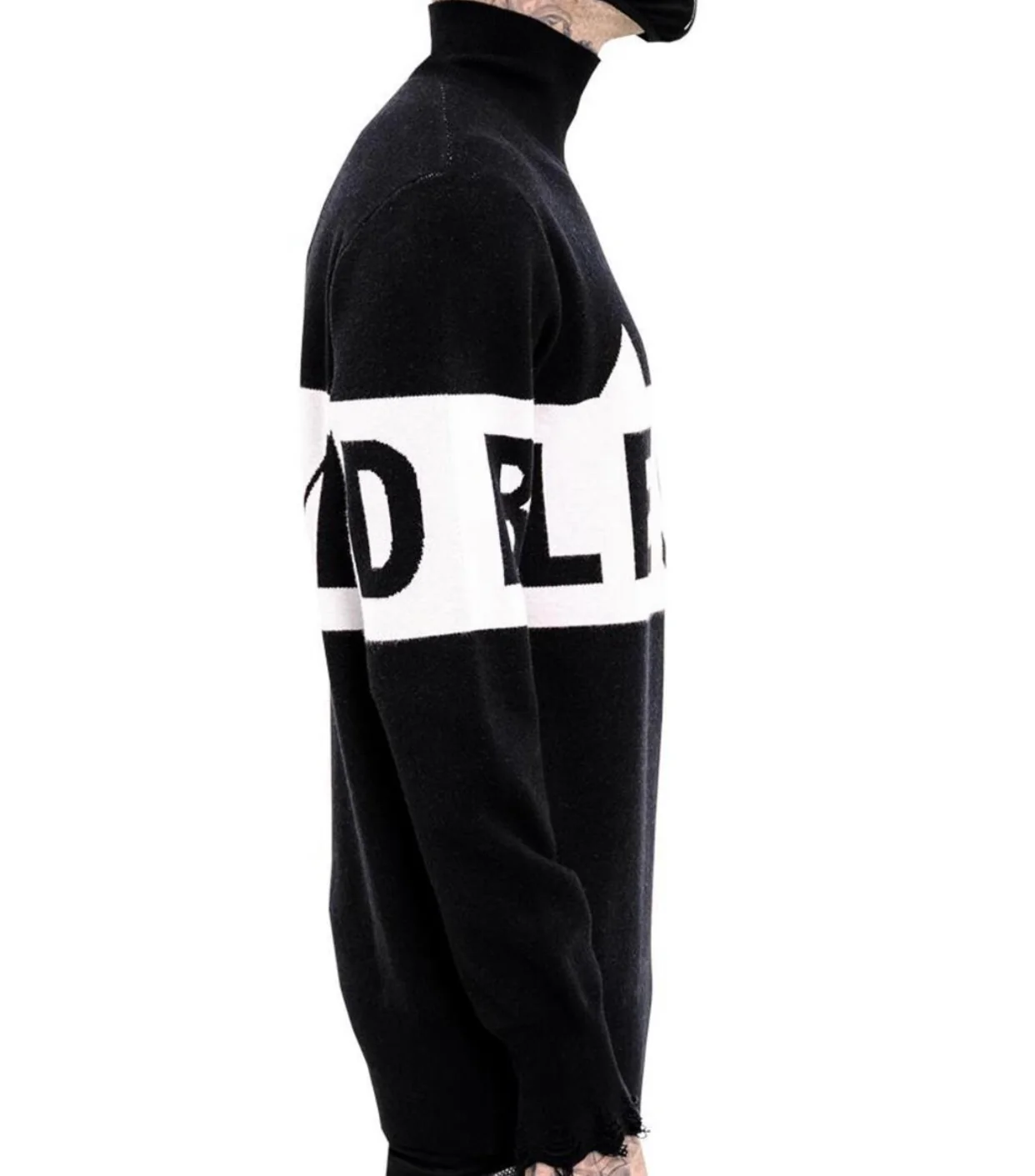Hideout Blessed Knit Turtleneck (Black) - Image 2