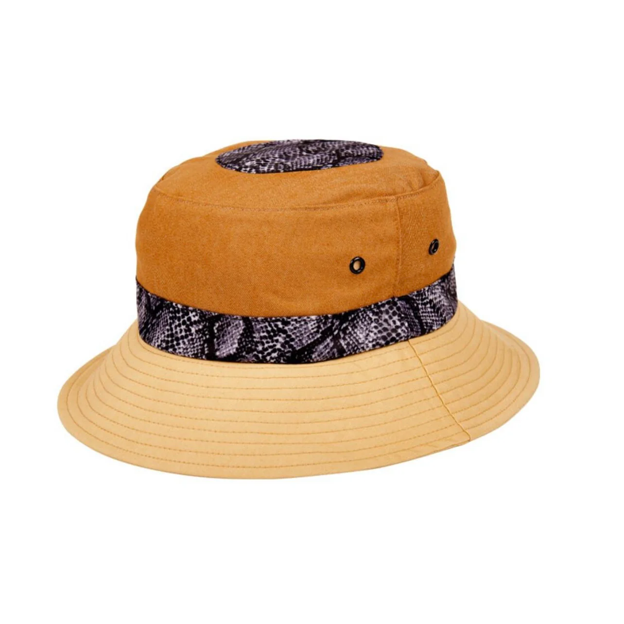 Hideout Shapes Reversible Bucket Hat (Flamingo Pink & Honey) - Image 2