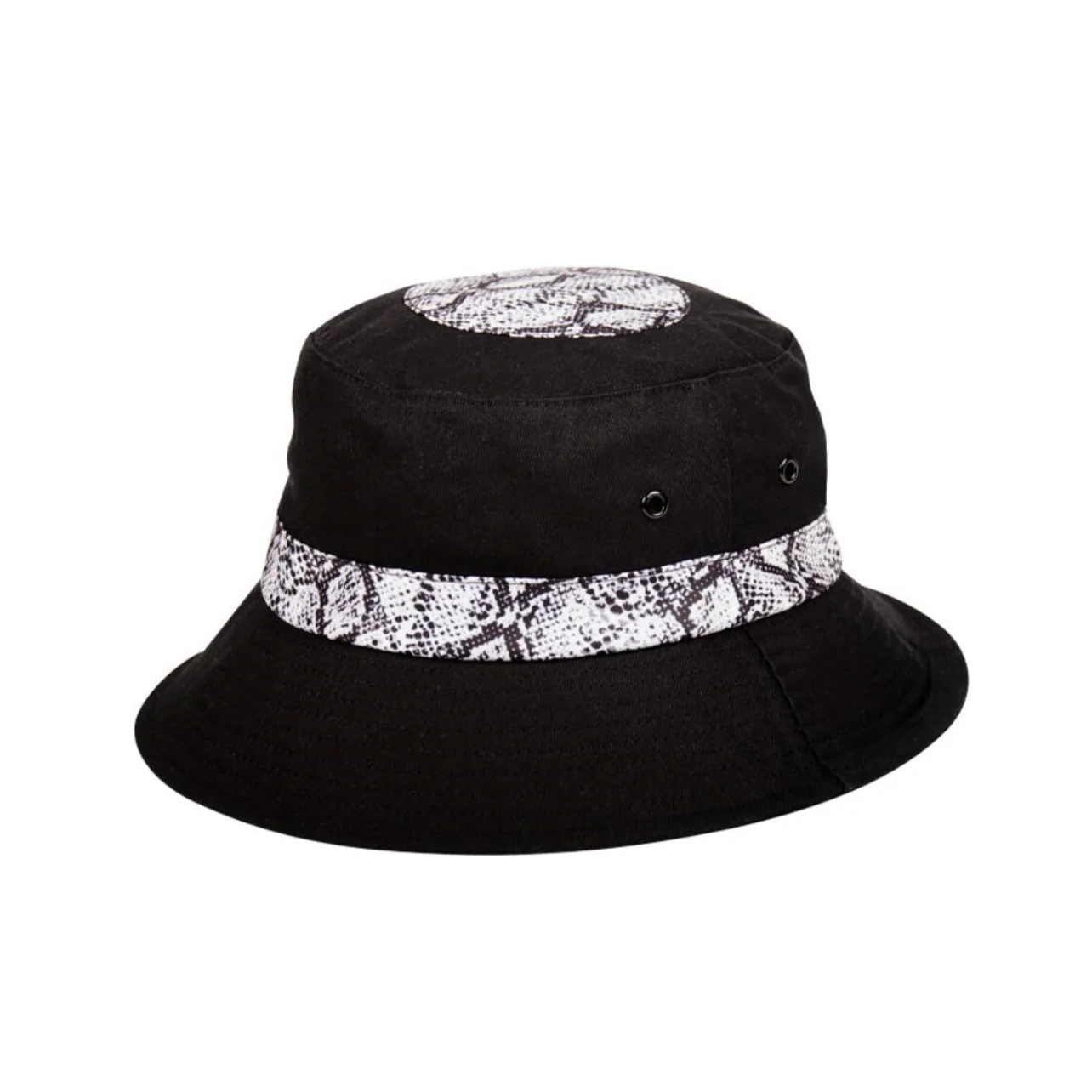 Hideout Shapes Reversible Bucket Hat (Mercury Grey & Black) - Image 2