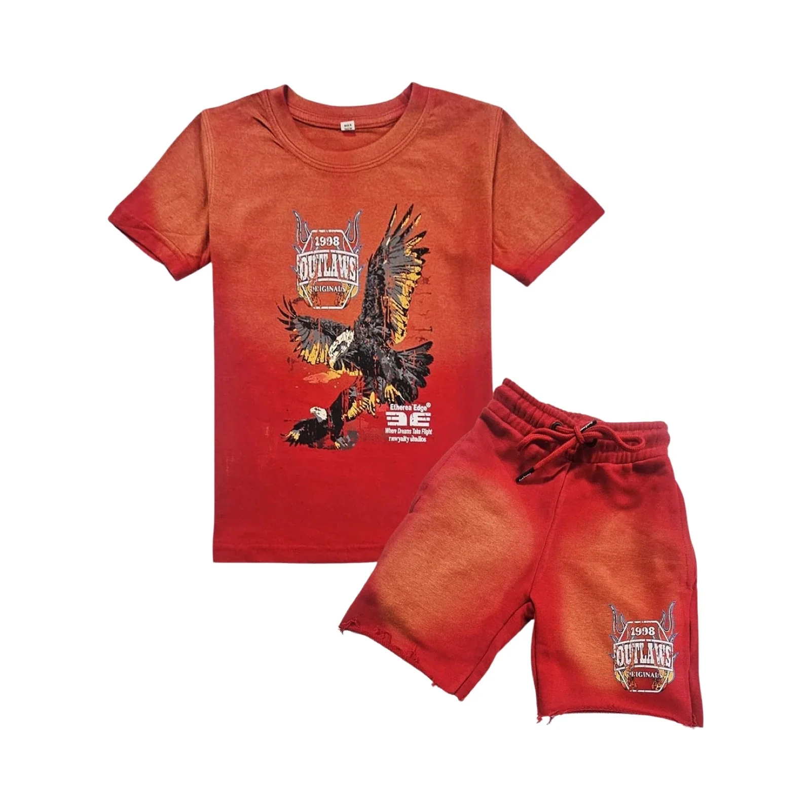 Kids Outlaws Red Short Set