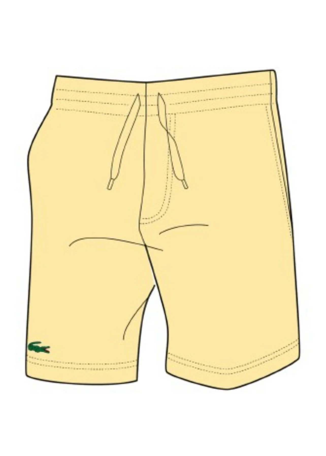 Lacoste Fleece Shorts In Yellow