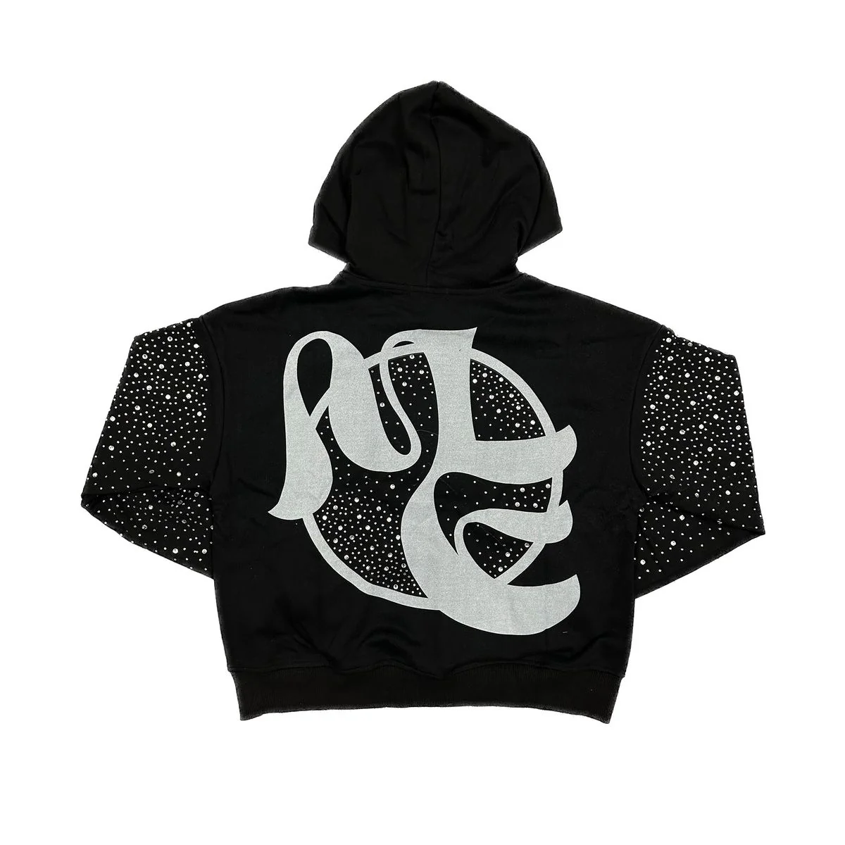 Mixed Emotion “Fallen Angels” Rhinestone Hoodie - Image 2