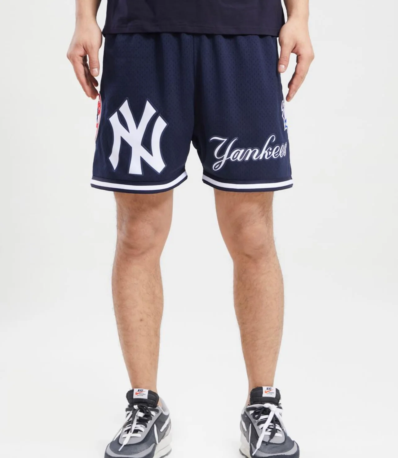 New York Yankees Logo Mesh Short (Navy)