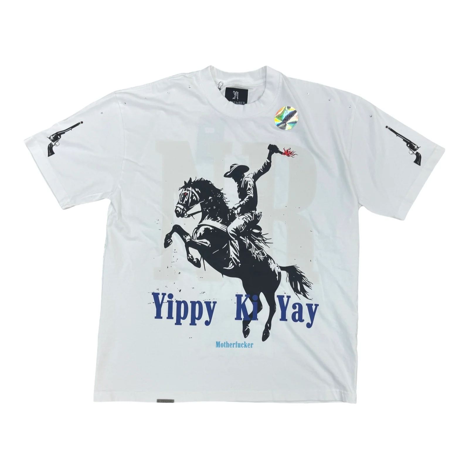 November Reine “Molotov Cocktail” Stones White Tee
