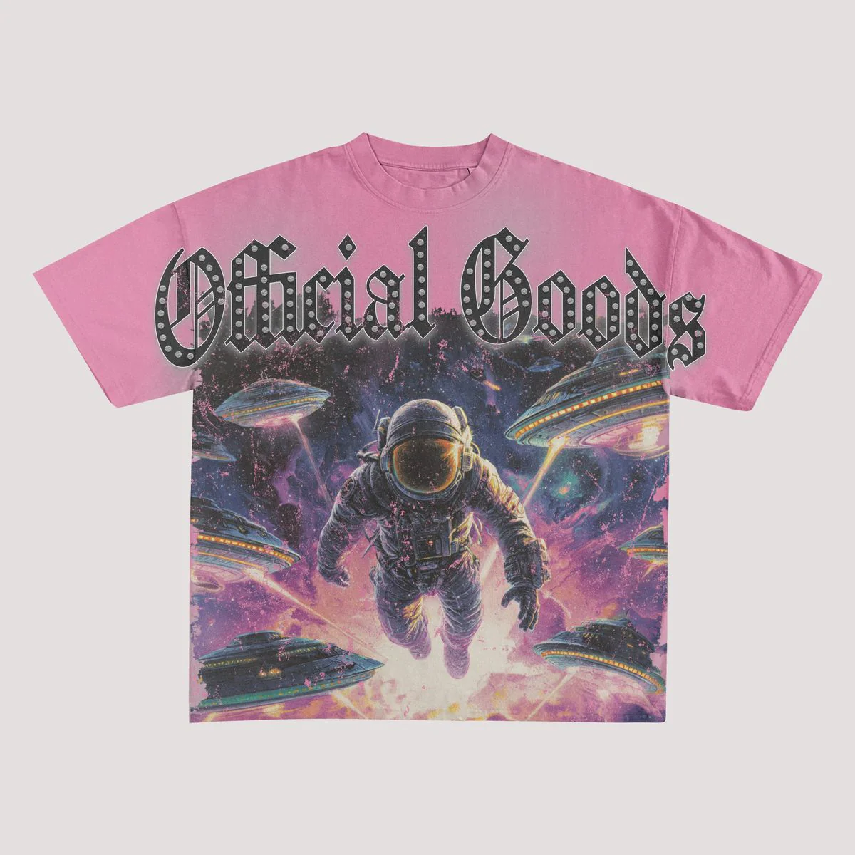 Official Goods “Out Of Reach” Pink Tee