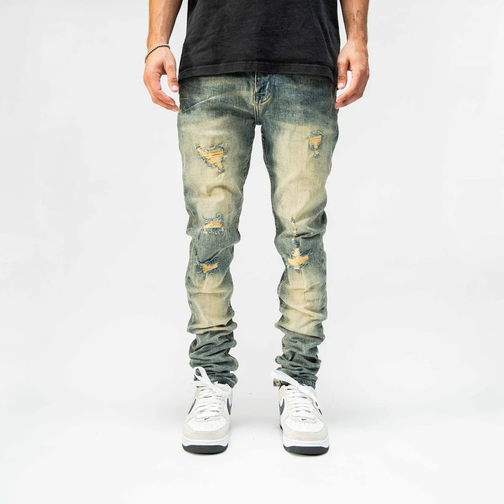 Pali “Vintage” Fade Wash Jeans (PL024)