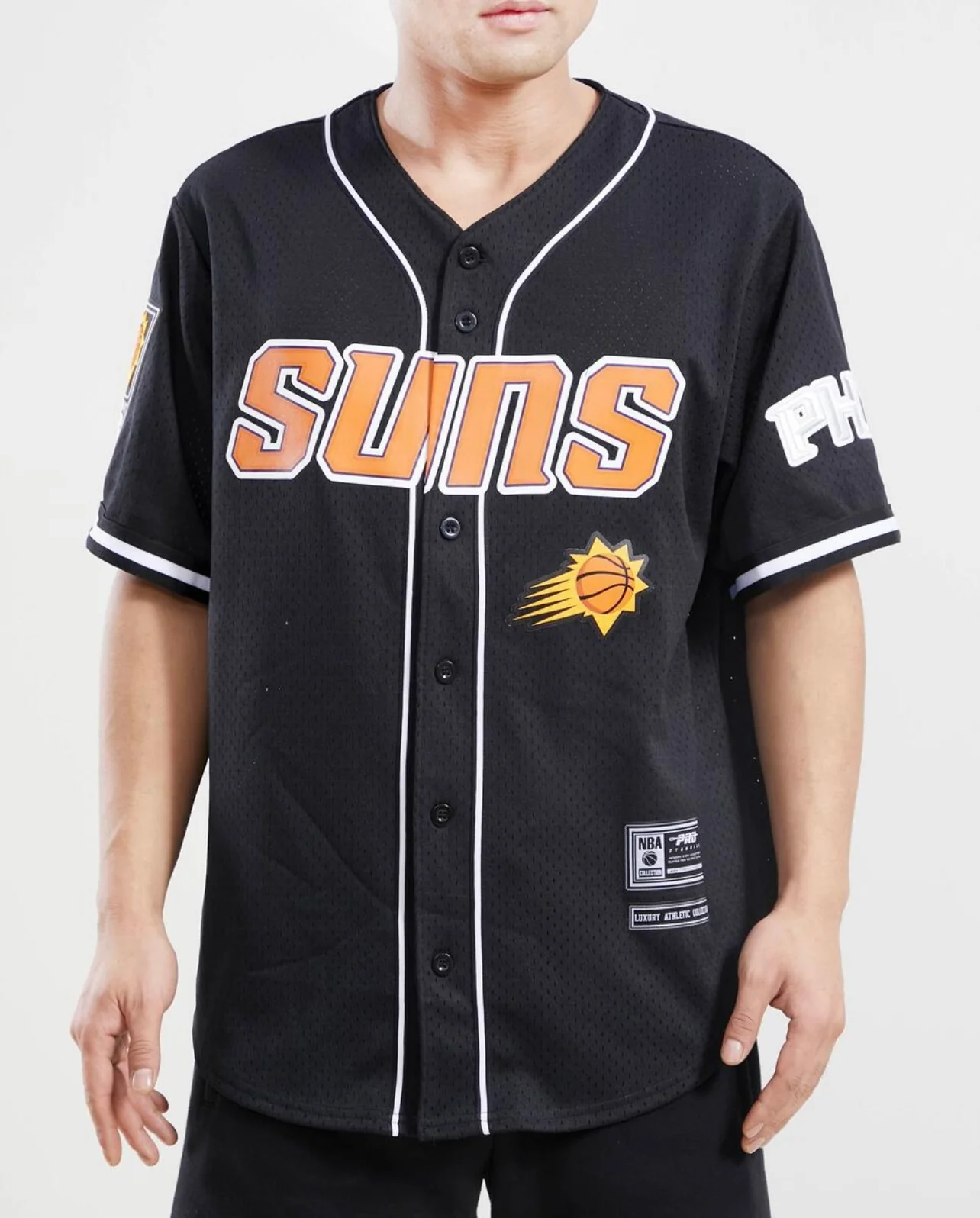 Phoenix Suns Logo Mesh Button Up Shirt