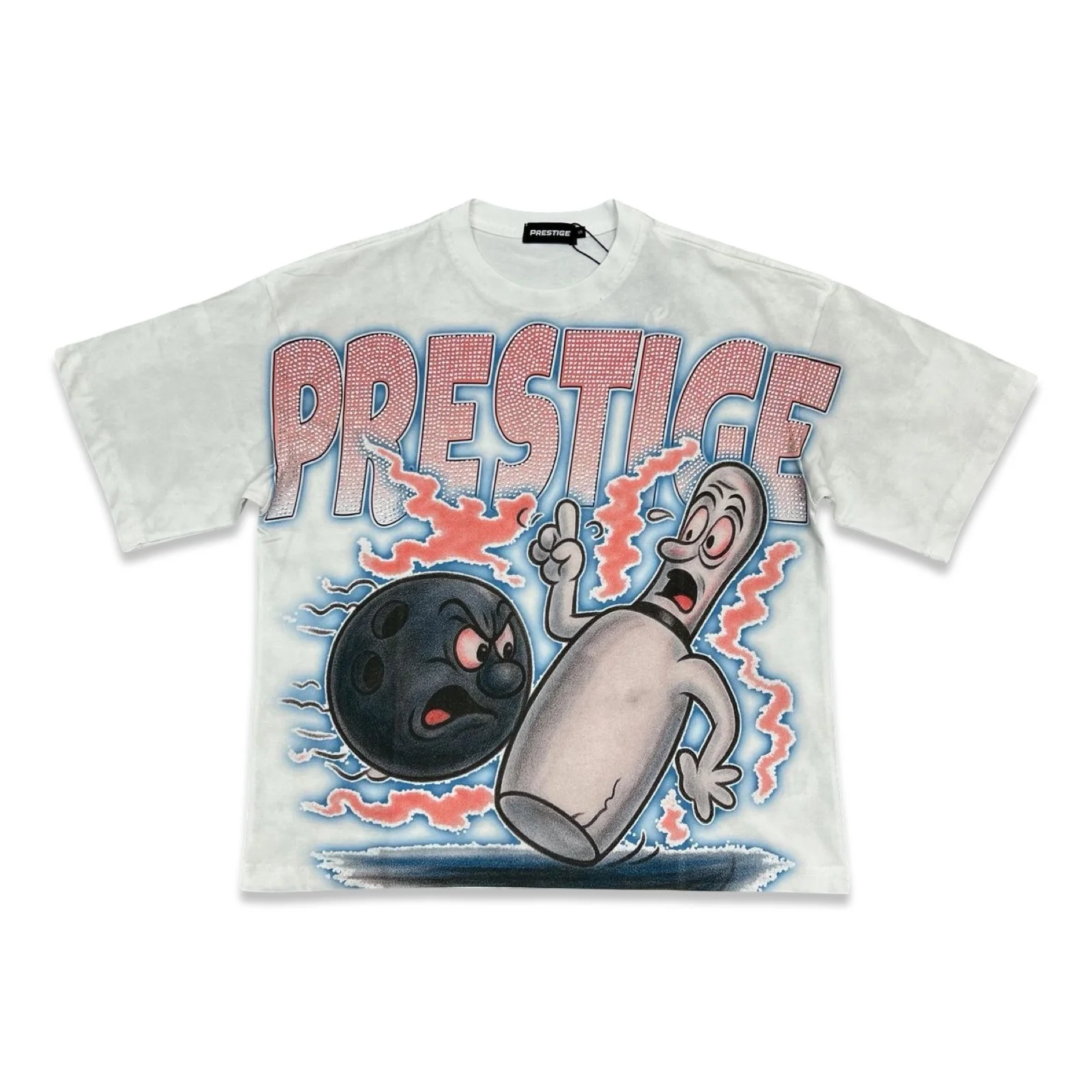 Prestige “Bowling Ball” White Tee