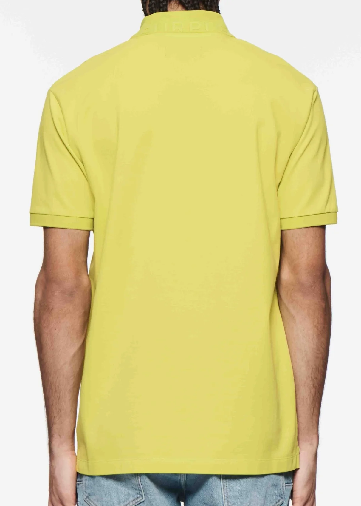 Purple Brand Green Pique Knit SS Polo - Image 2