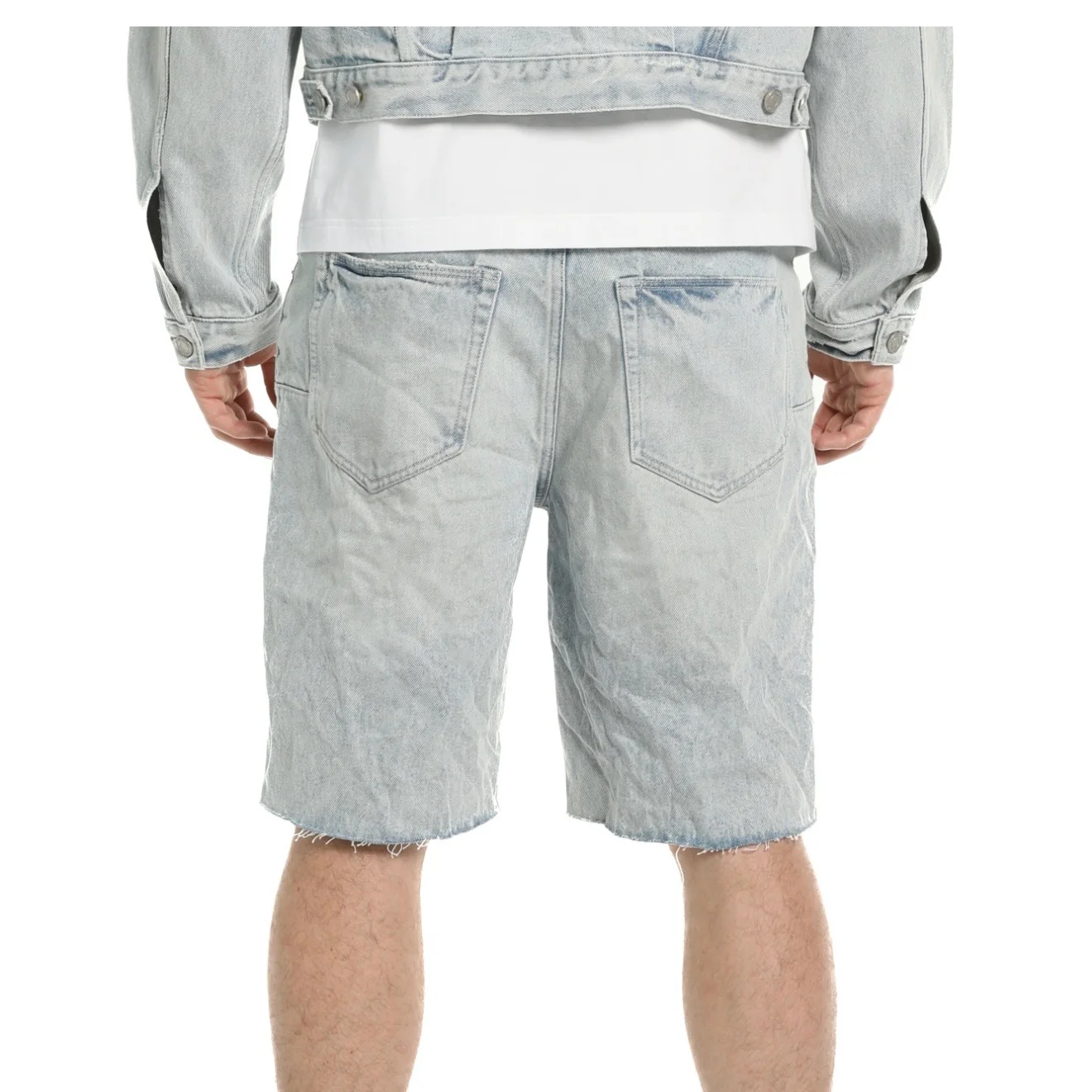 Purple Brand Nova Light Indigo Shorts - Image 3