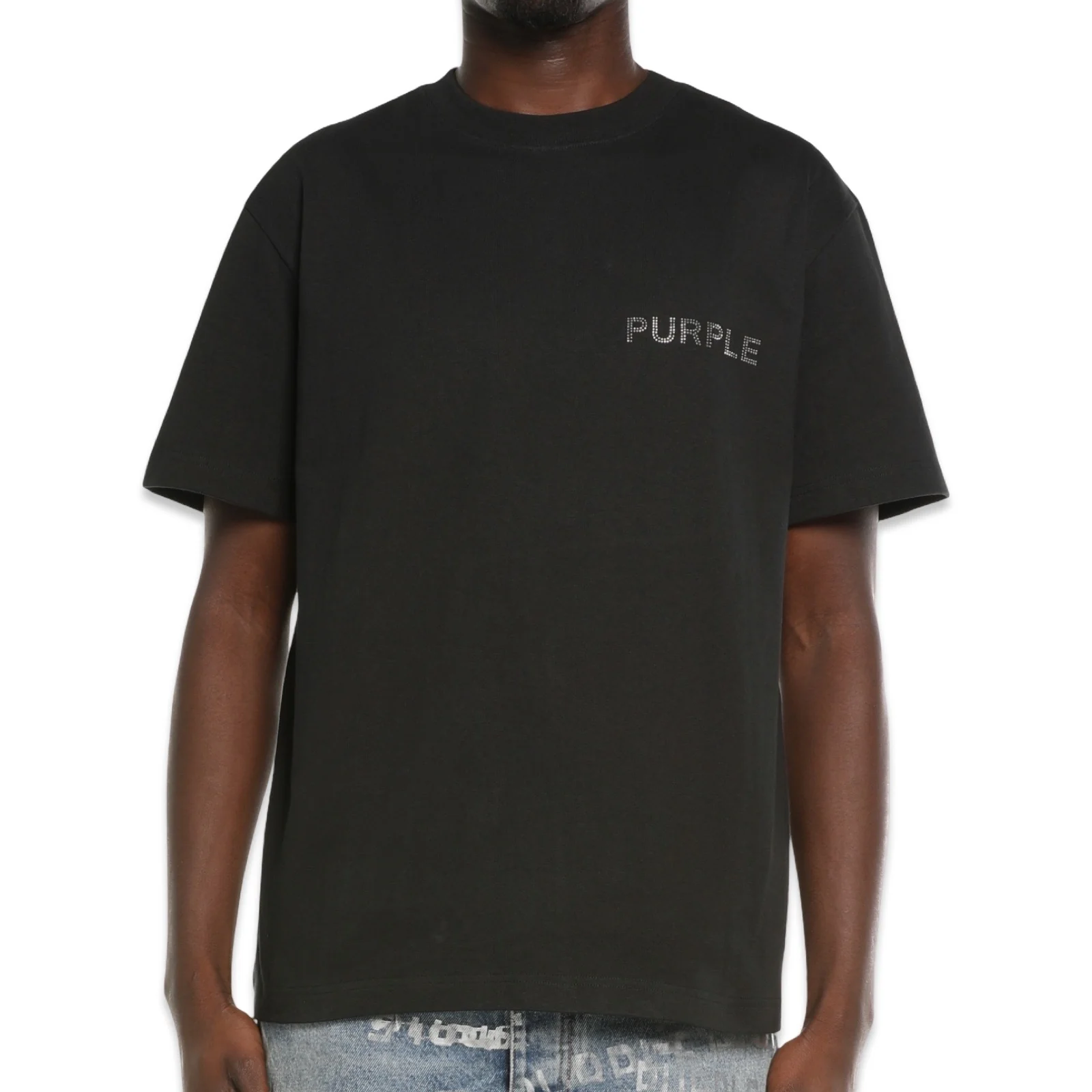 Purple Brand “Rhinestone” Black S/S Tee - Image 2