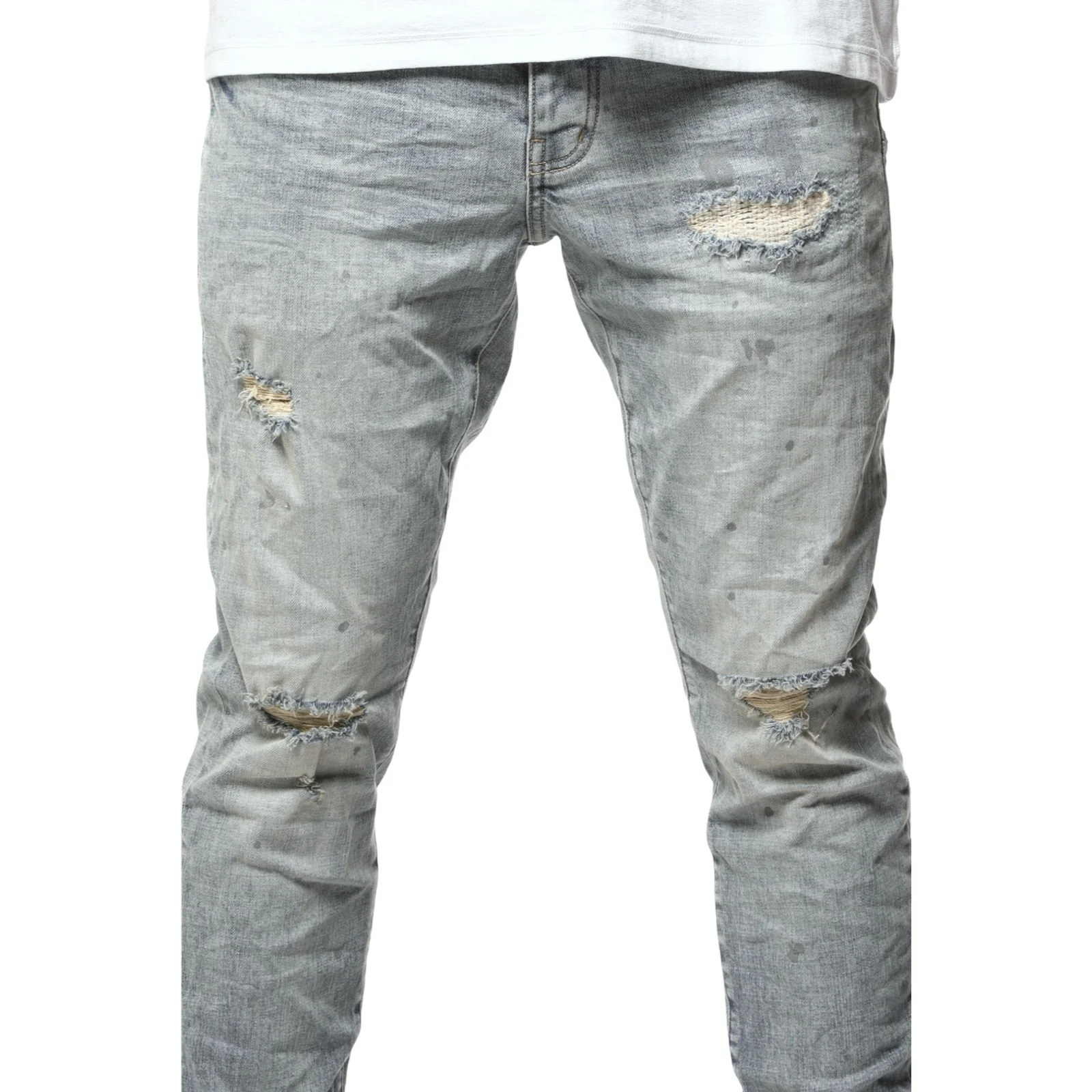 Purple Brand “Worn Reflective” Indigo Jeans - Image 2