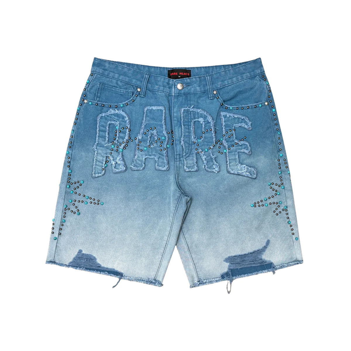 Rare Peace “Twill” Wash Rhinestone Short
