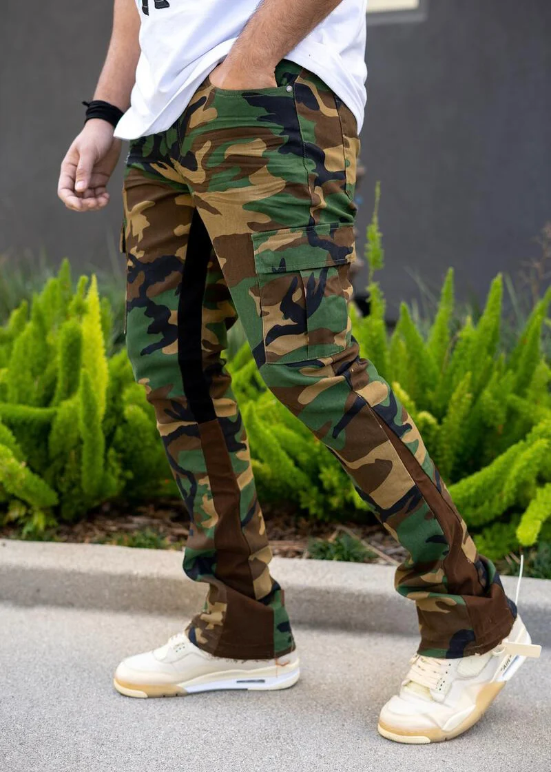 Reelistik Green Army Stacked Jeans (RST5001) - Image 2