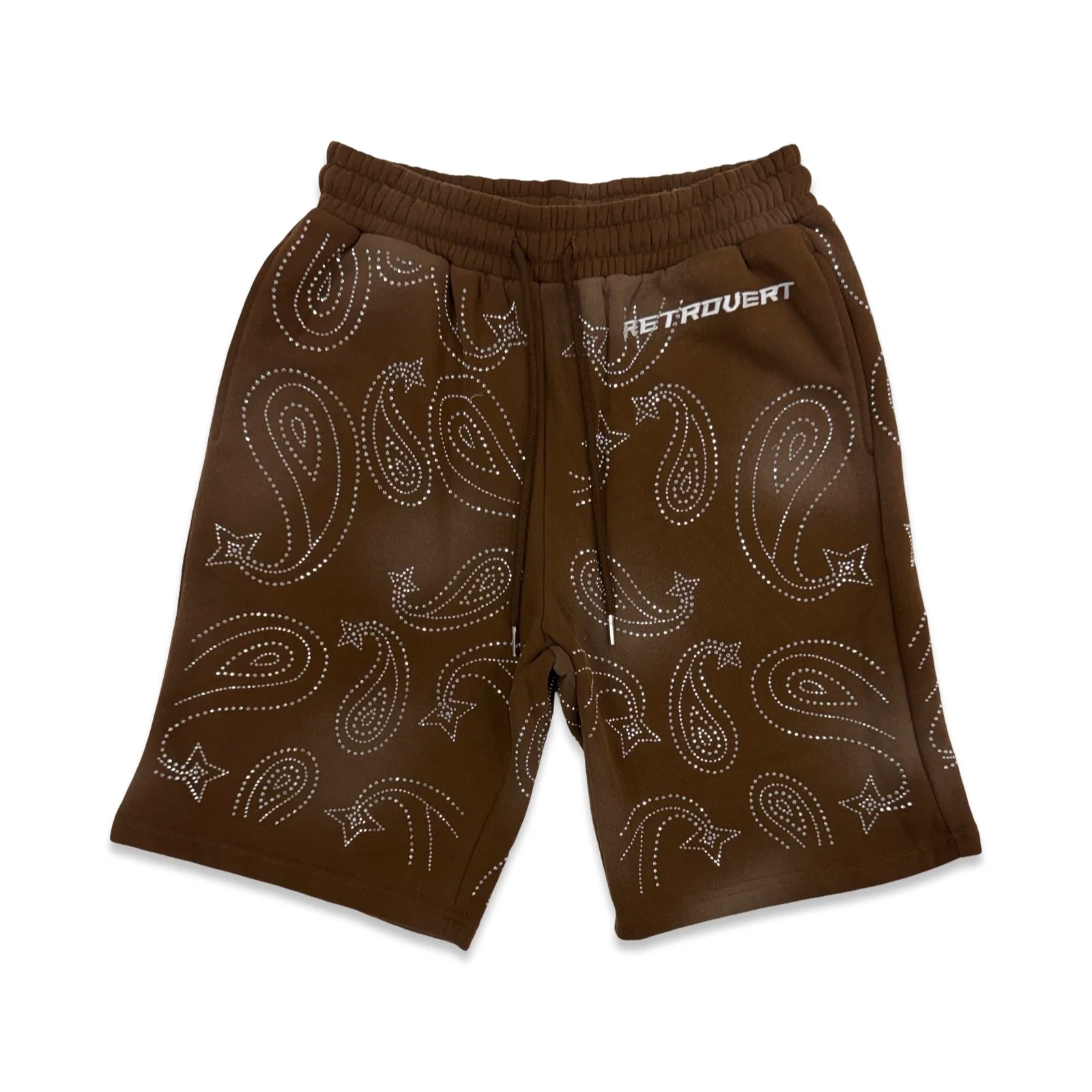 Retrovert Rhinestone Paisley Shorts