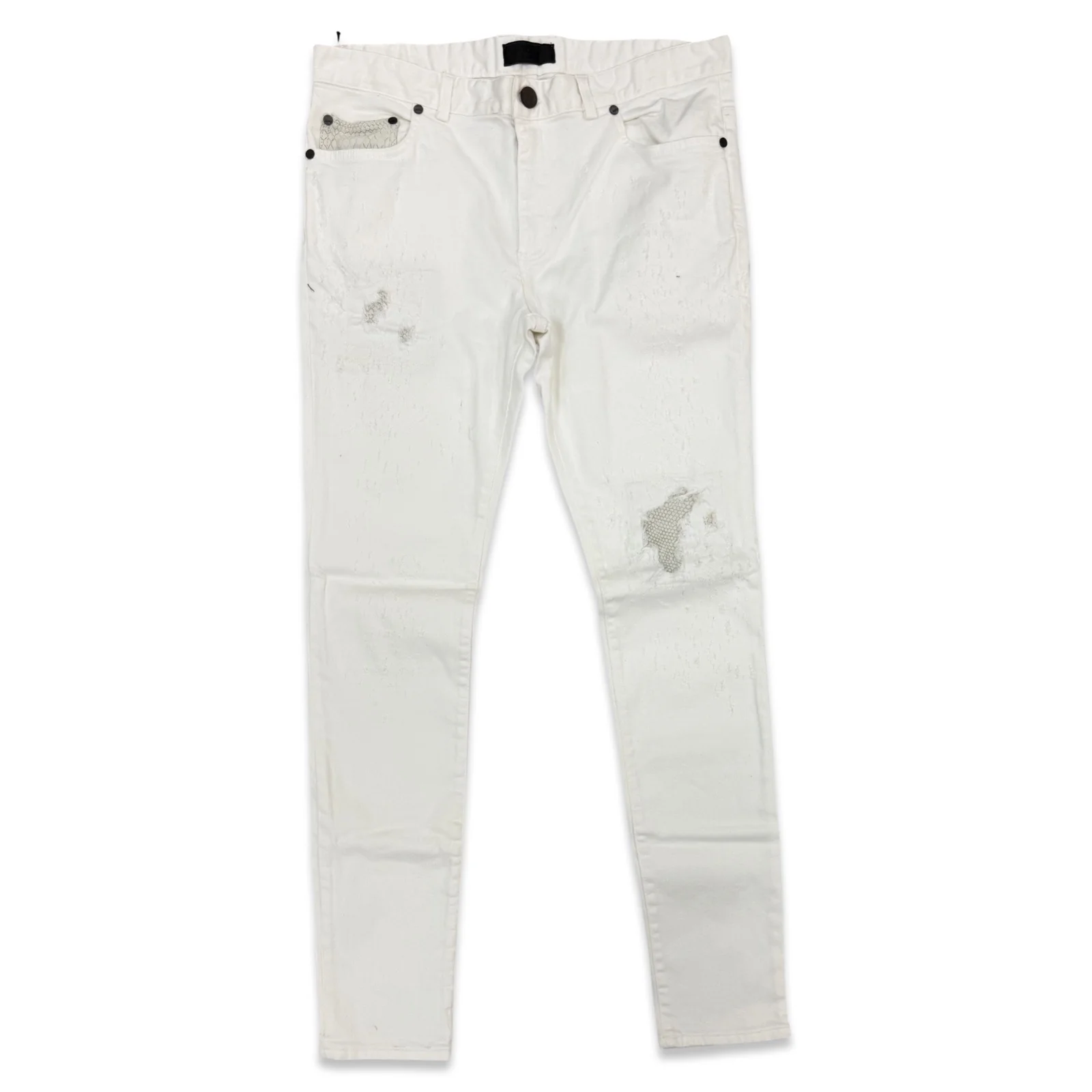 RH45 London “Summit” Leather Detail Jeans