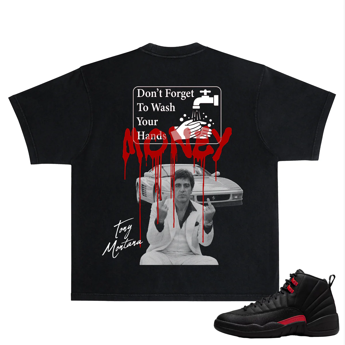 Rich Idols “Don’t Forget” Black/Red Tee - Image 2