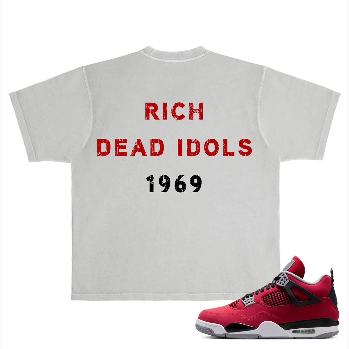 Rich Idols “Fast Money 500” Grey Tee - Image 2