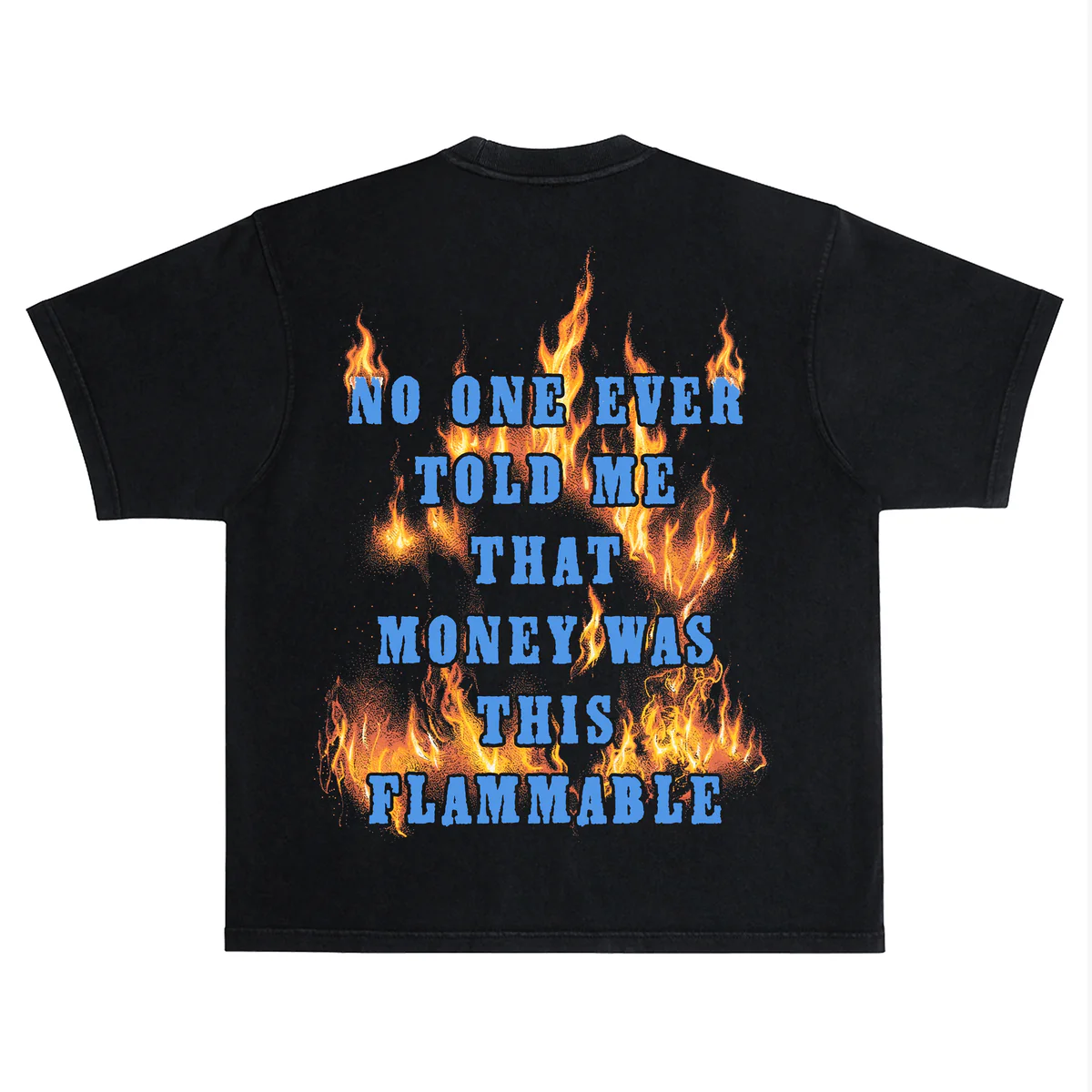 Rich Idols “Flammable” Black Tee - Image 2