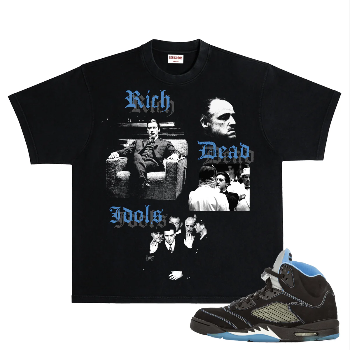 Rich Idols “Michael Corleone” Black/Blue Tee