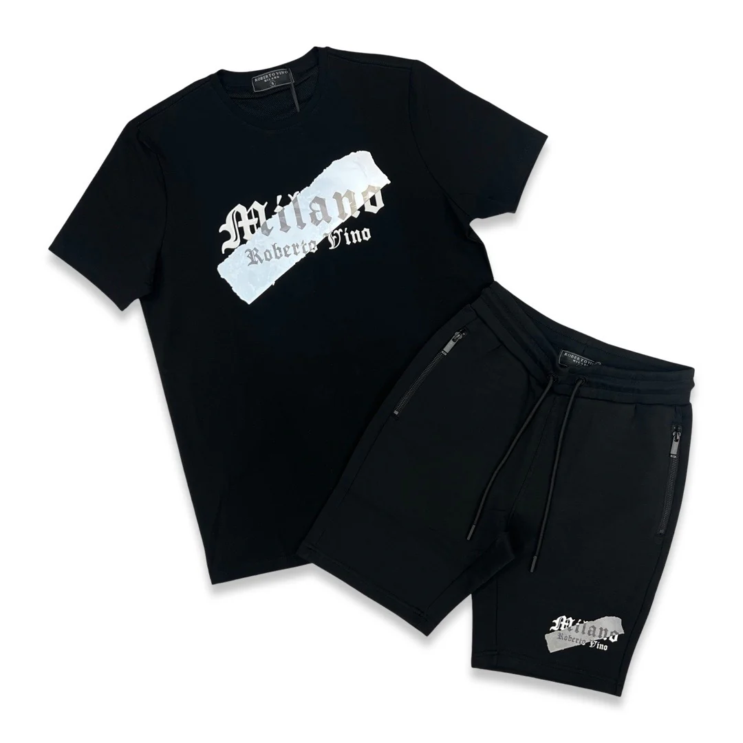 Roberto Vino Tech Milano Reflected Short Set (White)