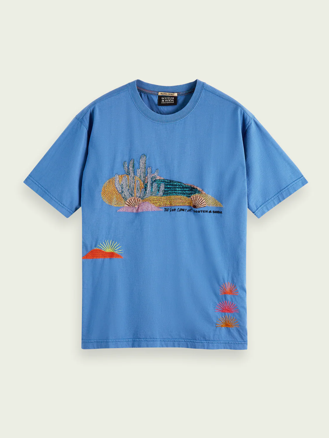 Scotch&Soda Abel Macias Tee In Azure (165900)