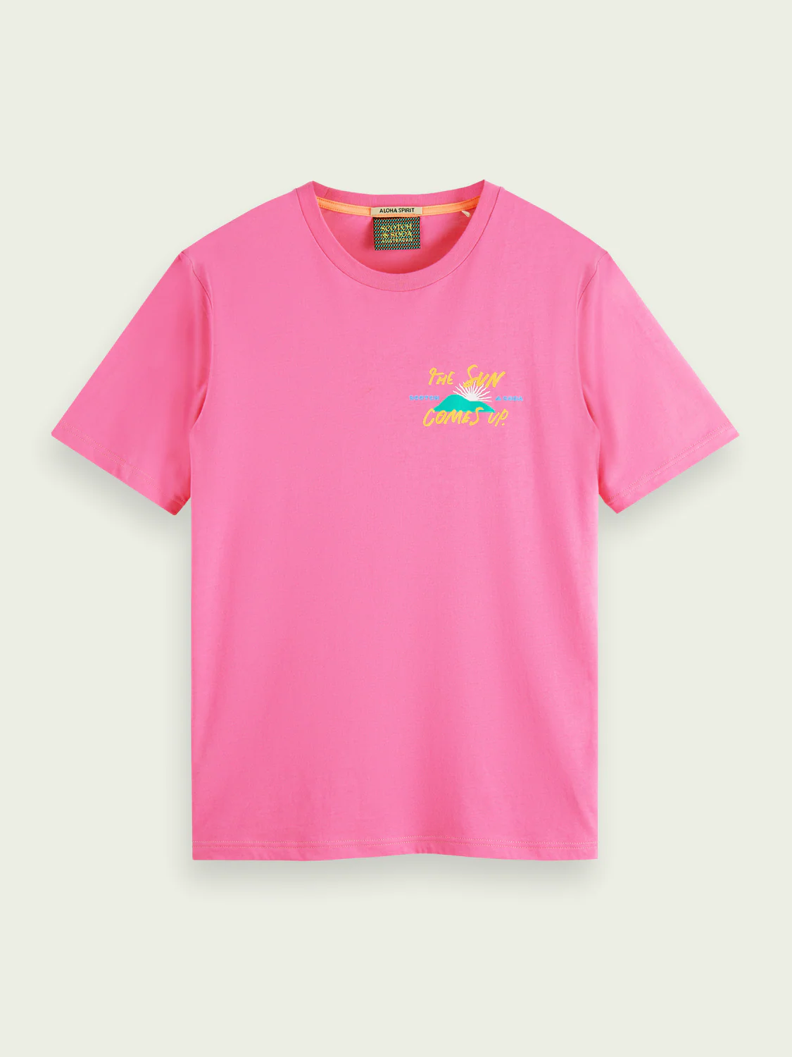Scotch&Soda Abel Macias Tee In Magenta (166799)