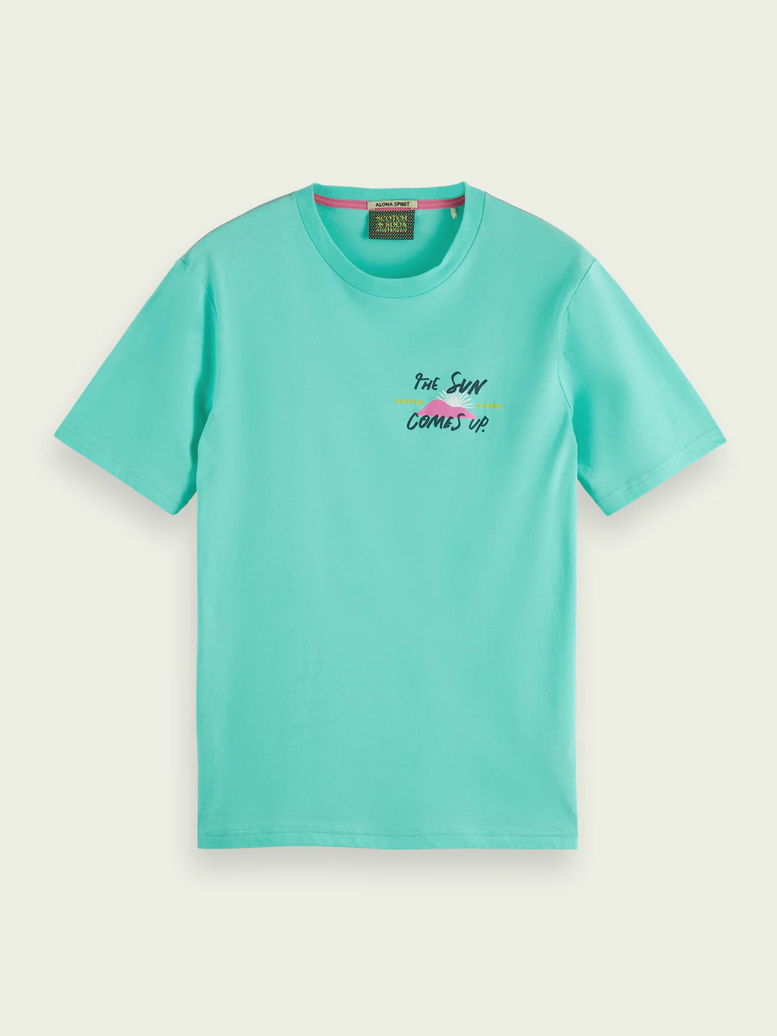 Scotch&Soda Abel Macias Tee In Spearmint (166799)