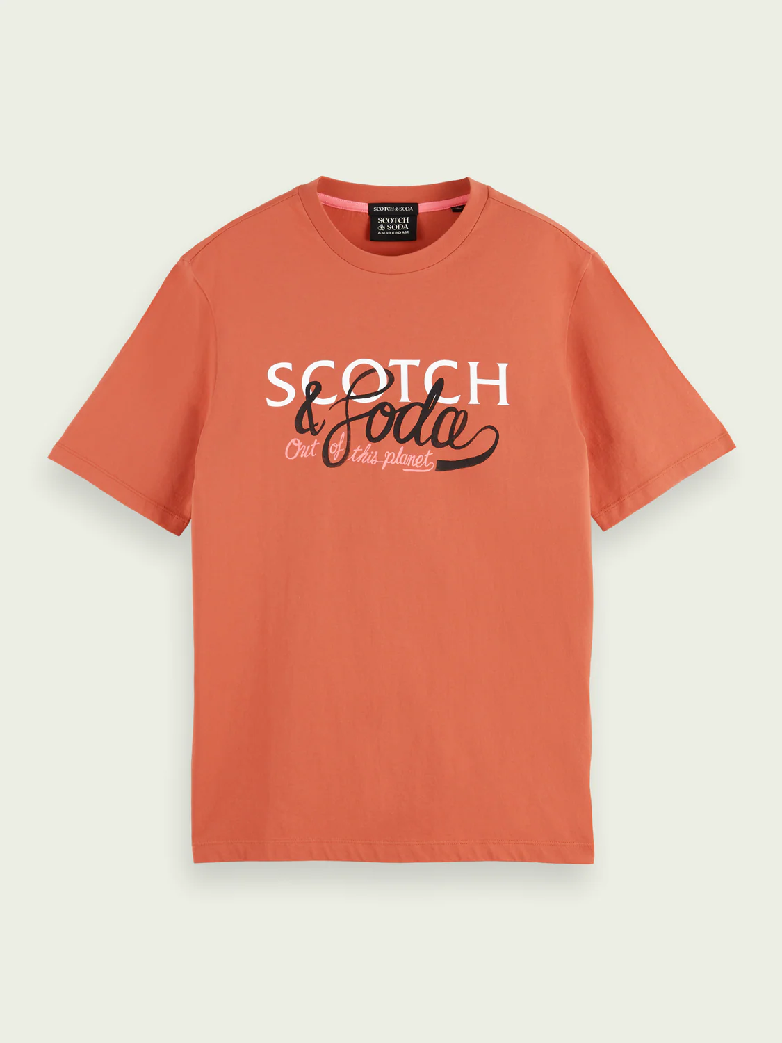 Scotch & Soda Artwork Tee In Mars (167341)