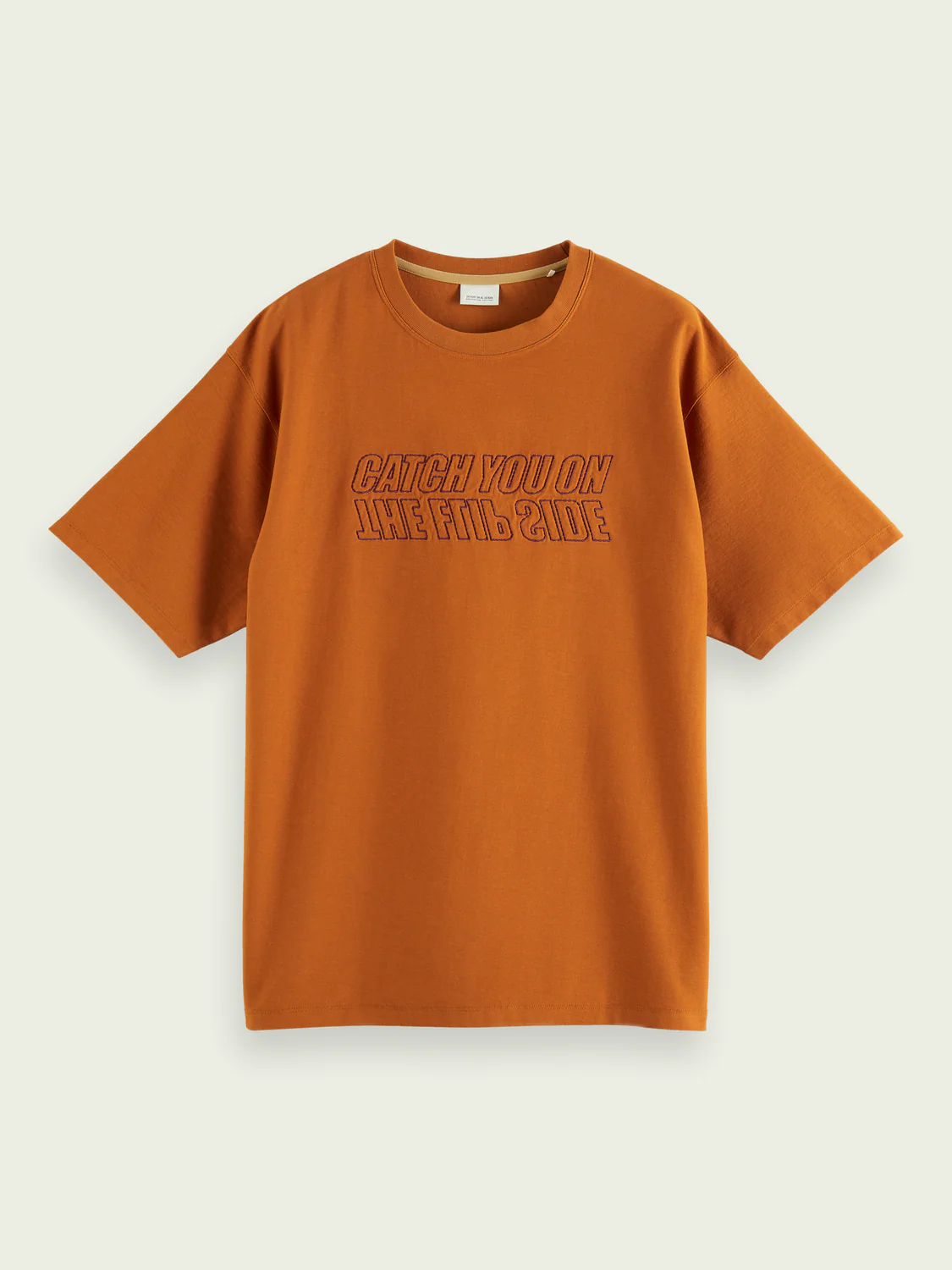 Scotch&Soda Embroidered Tee (Tabacco)