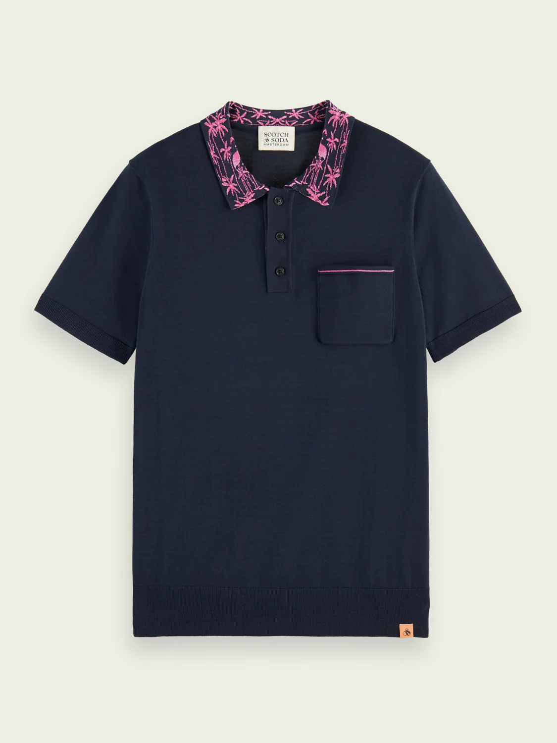 Scotch&Soda Jacquard Collar Polo (166085