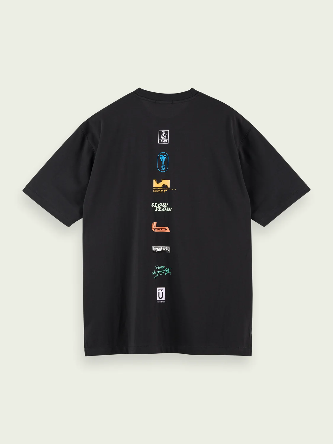 Scotch&Soda Logo Graphic Tee (Black)