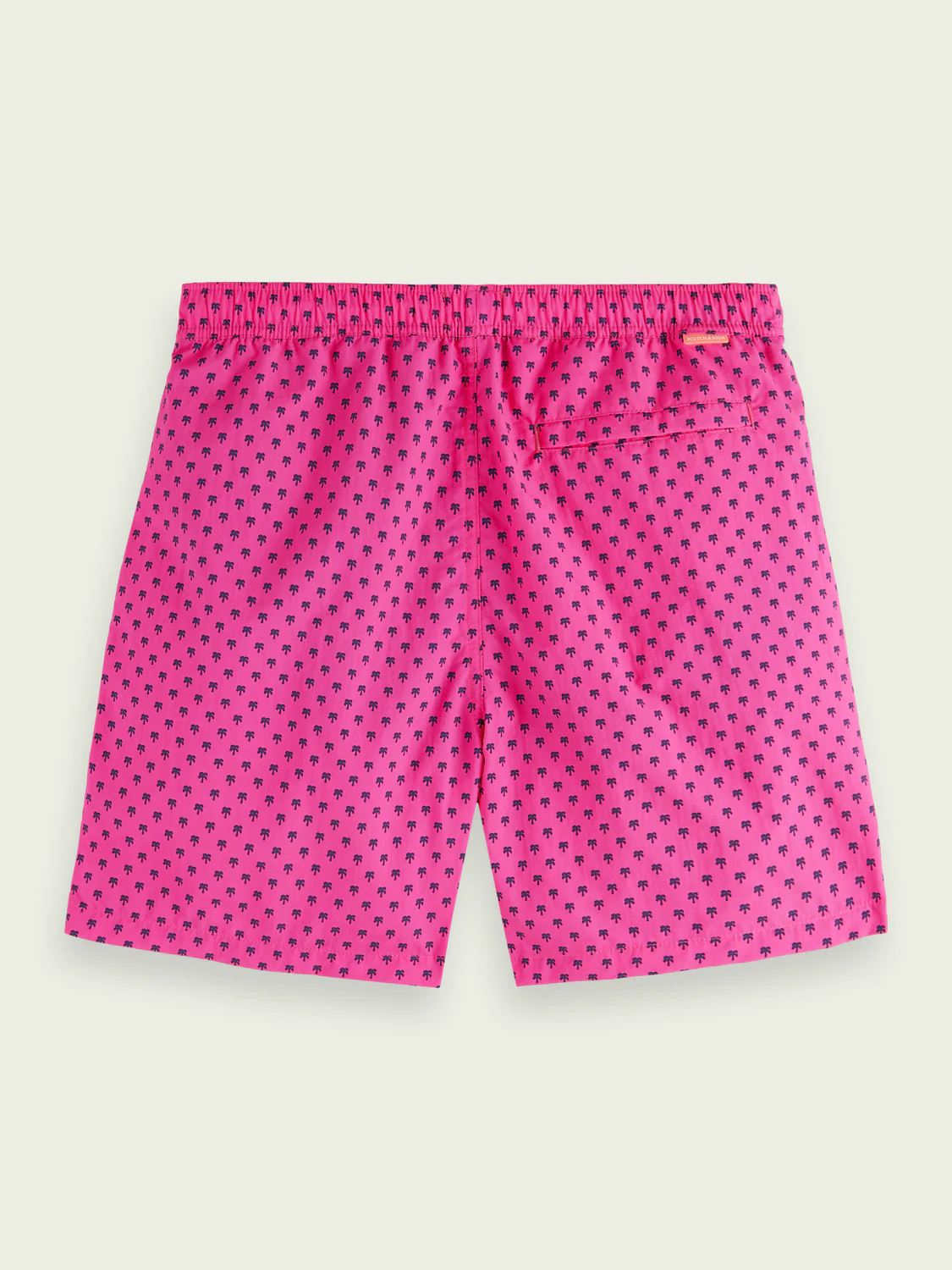 Scotch&Soda Mid Length Print Swim Shorts In Pink (166839) - Image 2