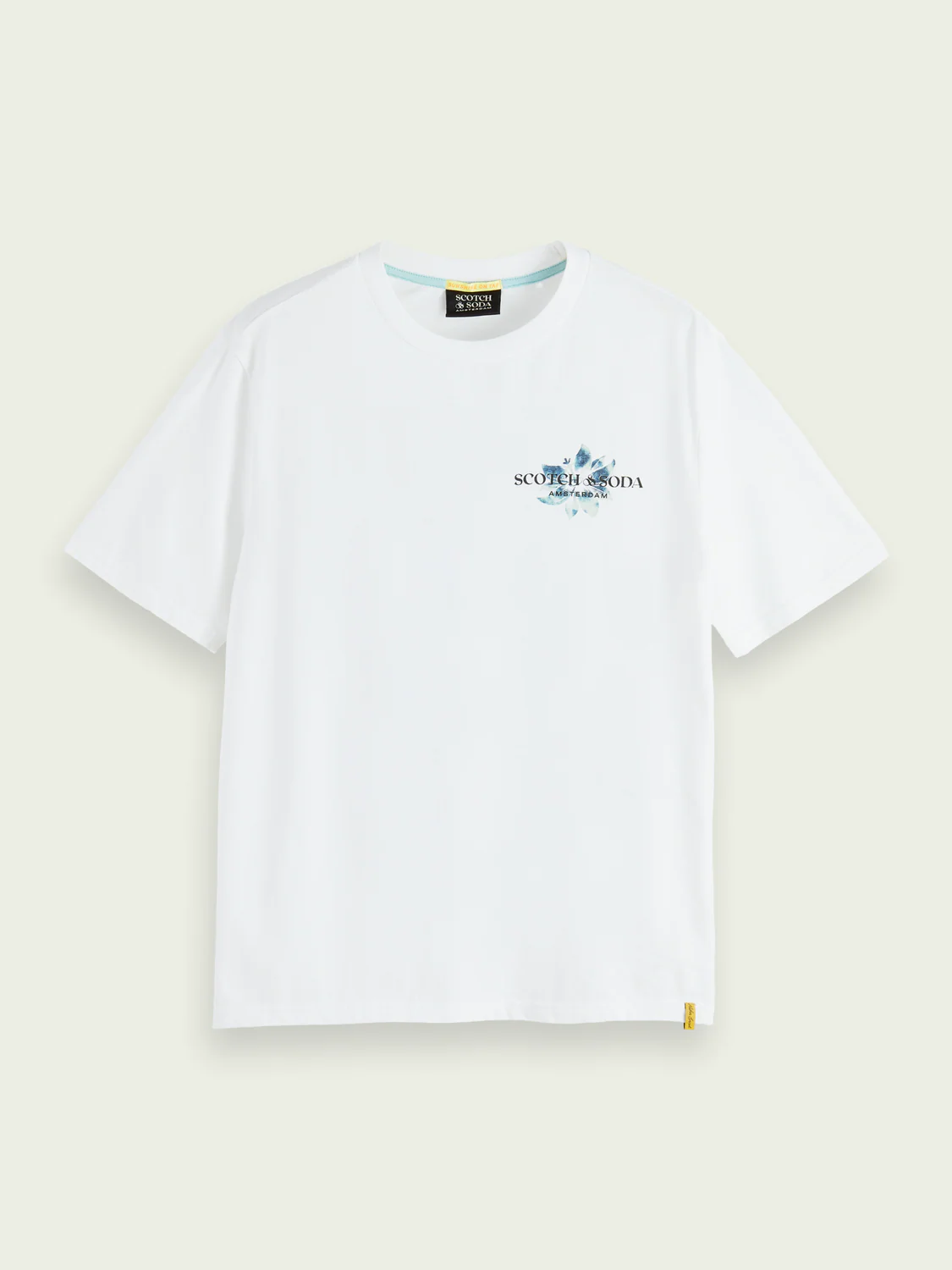 Scotch&Soda Organic Graphic Tee In White (166652) - Image 2
