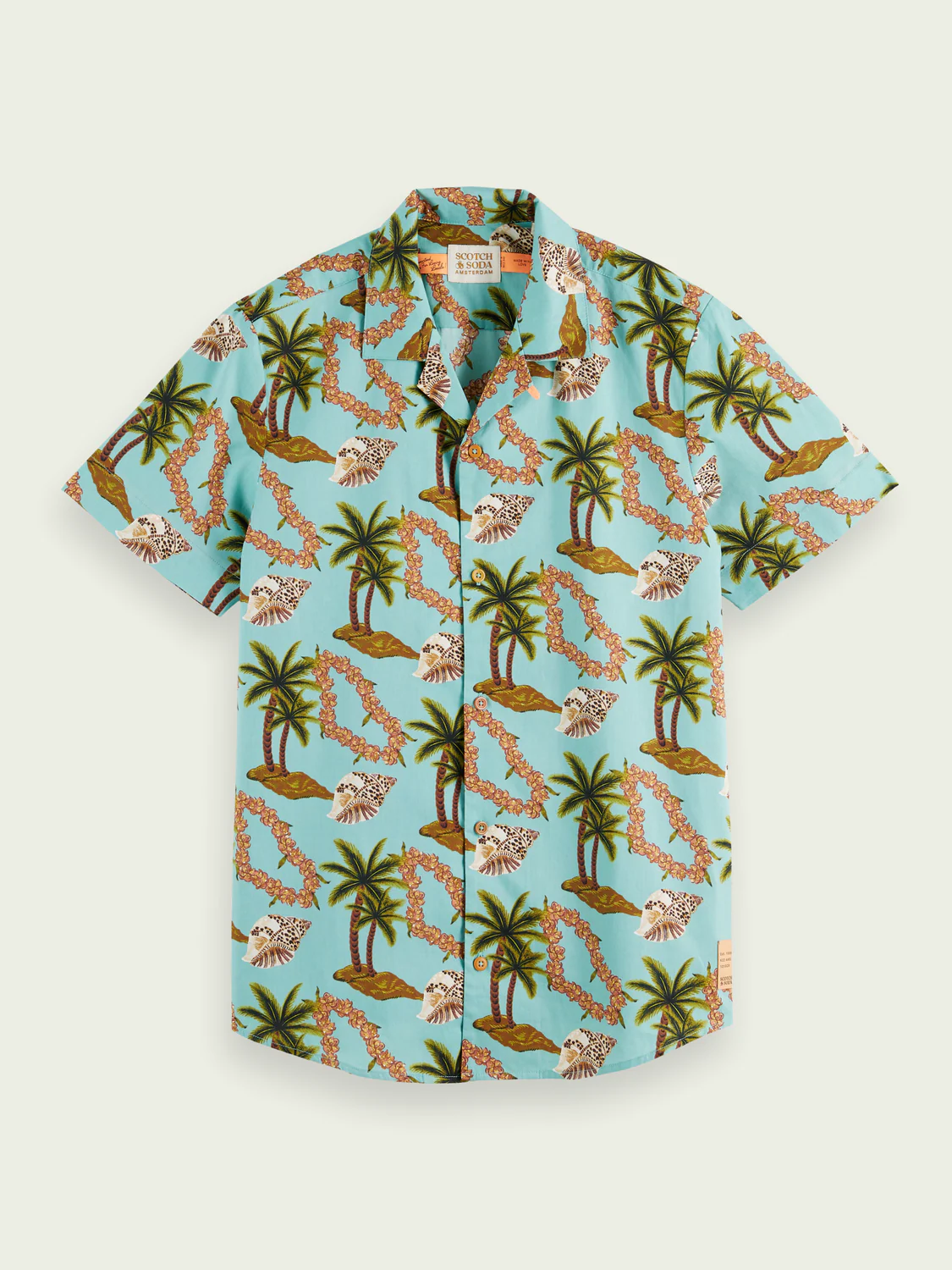 Scotch&Soda Palm Printed Poplin Shirt (166962)