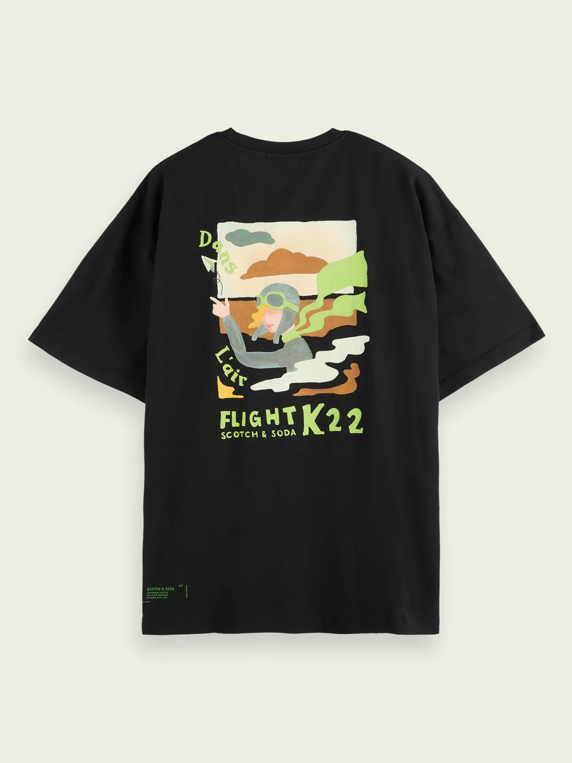 Scotch&Soda Printed Flight Graphic Tee