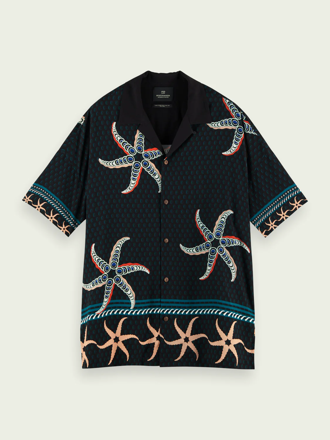 Scotch&Soda Printed Oversized Hawaiian Shirt